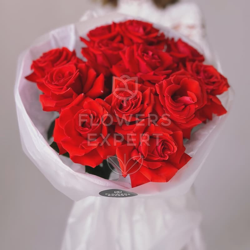 Букет из 15 французских роз "NINA"