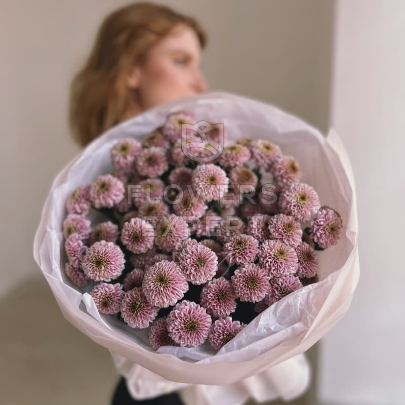 Букет из 15 хризантем сантини "ELLISON SWEET"