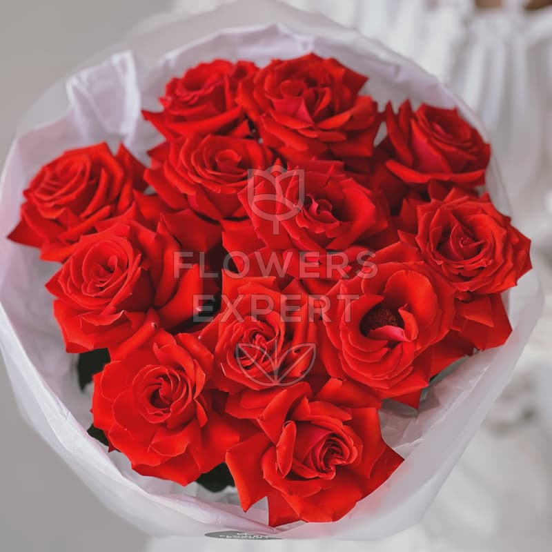 Букет из 15 французских роз "NINA"