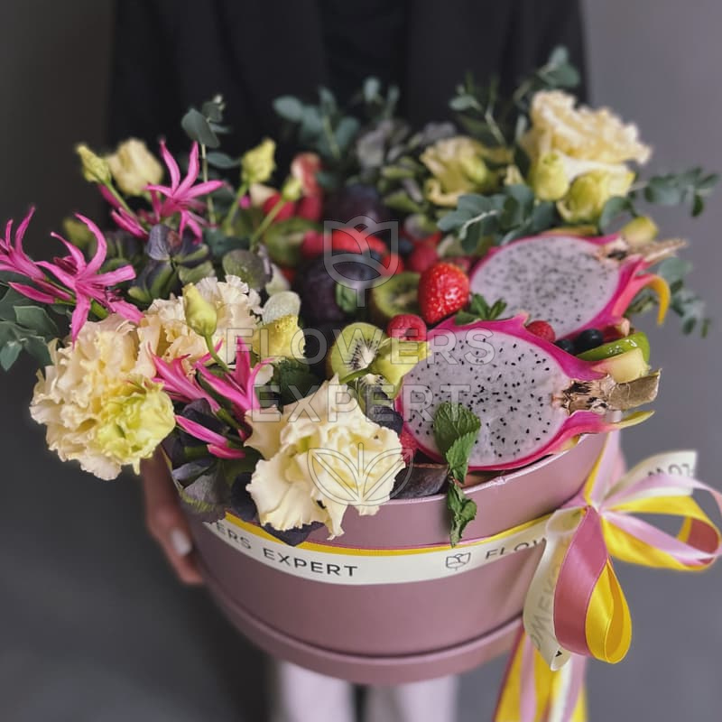 Коробочка с цветами и фруктами "DRAGON FRUIT"