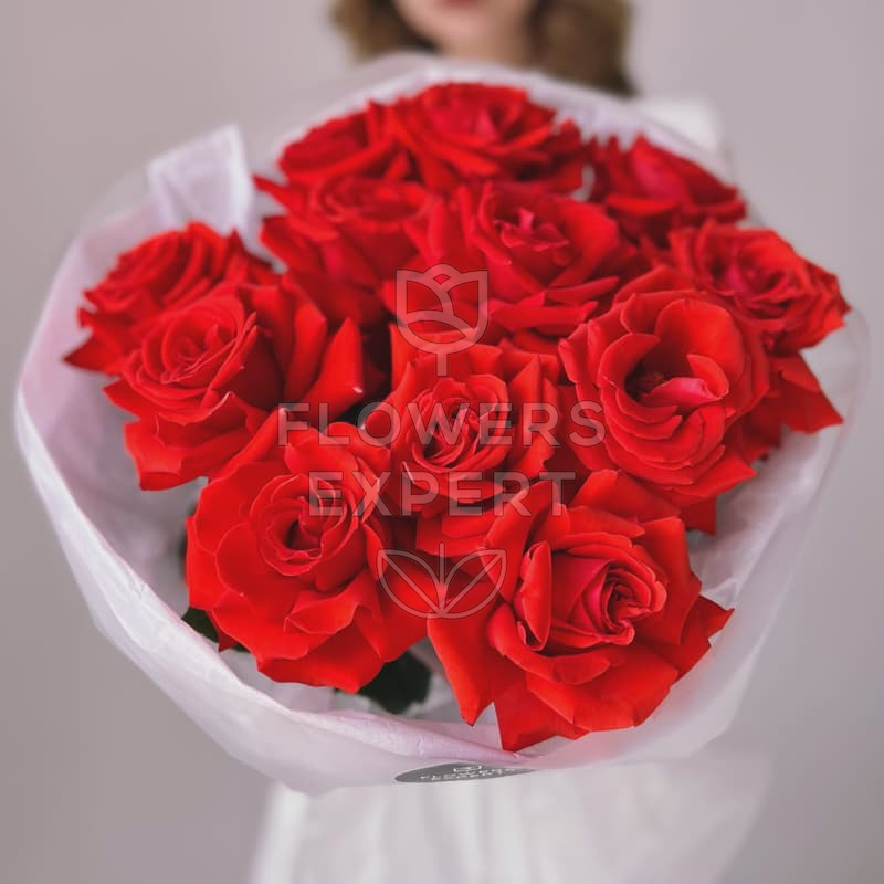 Букет из 15 французских роз "NINA"