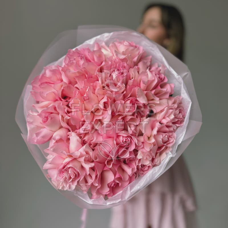 Букет из 15 французских роз "MANDALA"