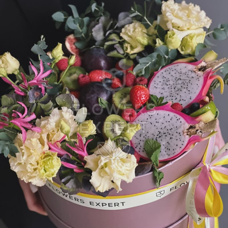Коробочка с цветами и фруктами "DRAGON FRUIT"