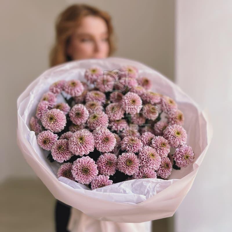 Букет из 15 хризантем сантини "ELLISON SWEET"