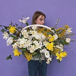 Корзины с ирисами