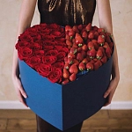 Букеты в виде сердца