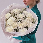 Свадебные букеты с гвоздиками