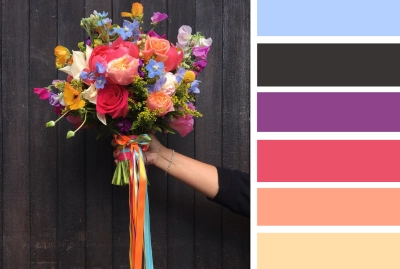Как подобрать цвет для цветов в букете?