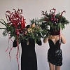 Новогодние букеты и композиции